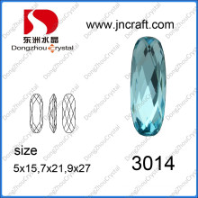 5*15mm Crystal Rhinestone with Prong Setting for Jewelry Making